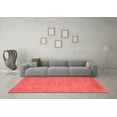 thumbnail image 3 of Ahgly Company Indoor Round Oriental Red Industrial Area Rugs, 4' Round, 3 of 4