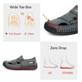 thumbnail image 2 of Mens Leather Sandals Lightweight Comfortable Fisherman Shoes Summer Outdoor Beach Hiking Casual Sports Green 10.5 US, 2 of 7