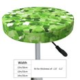 thumbnail image 2 of Sparkling Green Round Bar Stool Seat Covers, Elastic Round Chair Cover Stool Seat Slipcover Bar Stool Cushions Round Pad for 12-14 inch, 2 of 5