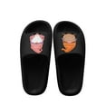 thumbnail image 2 of House Slippers for Woman Man Slip-on Round Toe Unisex Flat Heel Slides Men's And Women's Fashion Casual Couple Indoor Print Thick-Soled Comfortable Home Slippers, 2 of 9