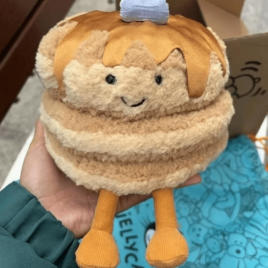 Jellycat Amuseables Fran Pancakes Soft Plush Stuffed Toy Gift With Dust Bag