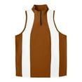 thumbnail image 1 of pstuiky Camisetas sin mangas para hombre, Camiseta deportiva elástica de color liso con cremallera para hombre, ideal para el tiempo libre y el fitness. Camisas para hombres s, 1 of 5