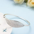 thumbnail image 5 of Kiplyki New Fashion Leaves Jewelry Silver Womens Charm Bangle Bracelet Gift, 5 of 9