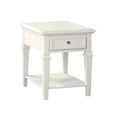 thumbnail image 1 of Charlestown Table d'Appoint en Bois Blanc Doux Style Ferme Moderne, 1 of 6