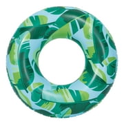 Bluescape Blue Tropical Inflatable Swim Tube Pool Float, for Kids & Adults, Age 9 & up, Unisex