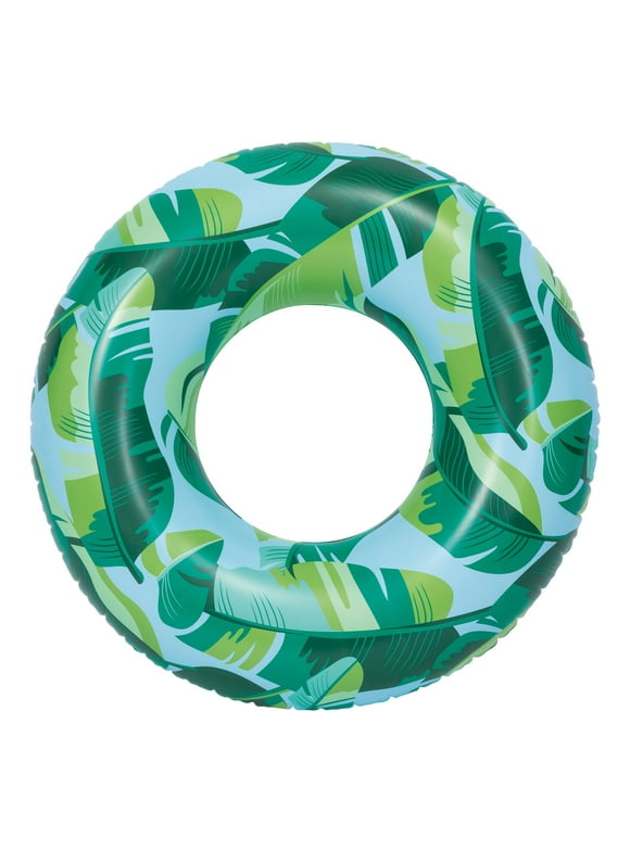 Bluescape Blue Tropical Inflatable Swim Tube Pool Float, for Kids & Adults, Age 9 & up, Unisex