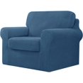 thumbnail image 1 of CHUN YI Stretch Checks Spandex Sofa Cover Separate Backrests Cushions Cover Slipcover, 1 of 5