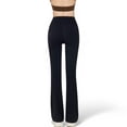 thumbnail image 4 of Women's High-Waist Flared Leggings with Stretch Fabric and Contoured Fit - X Large, Black, 4 of 6
