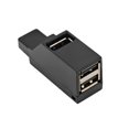 thumbnail image 2 of Injueey USB 3,0/2,0 HUB adaptador extensor Mini Splitter Box 3 puertos USB Hub para PC portátil teléfono lector de transferencia de Juegos de teclado y mouse para computadora negro y USB 2.0, 2 of 6