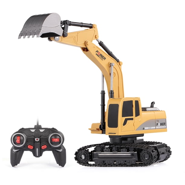 1/24 RC Excavator RC Car Construction Tractor Pala de metal Niños