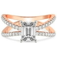 thumbnail image 4 of IGI Certified 2 Carat Emerald Shape Lab Grown Diamond Engagement Ring | 14K Rose Gold | Antique Allure Vintage Lab Diamond Ring | FG-VS1-VS2 Quality Friendly Diamonds, 4 of 6