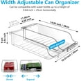 thumbnail image 2 of 4 Packs  Width Adjustable Soda Can Organizer for Refrigerator Expandable Dispenser, 2 of 6