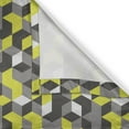 thumbnail image 4 of Ambesonne Mustard Yellow Valance Pack of 2, Modern Box Cubes, 54"X12", Mustard Yellow, 4 of 5