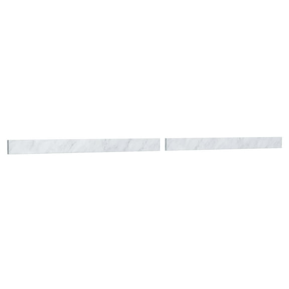 Wyndham Collection WCFVCA180BSCW 80" X 3" Backsplash - White
