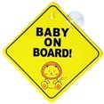thumbnail image 4 of Pegatina de advertencia para cochecito de bebé a bordo con ventosa de PVC para el cristal trasero del coche, 4 of 6
