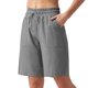 thumbnail image 1 of Pantalones Elásticos de la Cintura para las Mujeres de la Moda de Verano Sólido Medio Pantalones Cortos, Poliéster Casual, 1 of 7