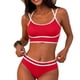 thumbnail image 2 of Traje de baño tankini de cintura alta dividido para mujer, color sólido, conservador y moderno, traje de baño de dos piezas para mujer, trajes de baño tankini para mujer, traje de baño de 2 piezas par, 2 of 7
