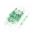 thumbnail image 1 of 10 Piezas de Interruptor Reed NO de Tubo de Vidrio Verde Redondo de Tonos Plateados de 28 mm, 1 of 1