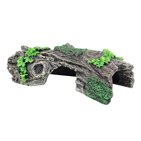MLINS Dark Brown High Simulation Coral Design Fish Tank Ornament for Decor Use Resin 1 Piece