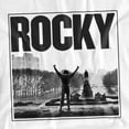 thumbnail image 2 of Rocky Logo Top of The Stairs Unisex Adult T Shirt (4X-Large) White, 2 of 6