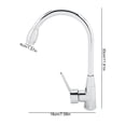 thumbnail image 4 of Sturdy Sturdy Abrasionresistant Durable Standing Rotated Mix Tap Faucet in Kitchen With Pipe, 4 of 8