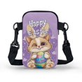 thumbnail image 2 of HELLHERO Polyester Adjustable Crossbody Bag Double Layer Sling Bag for Outdoor Daily Use(Bunny-Eared Cat Easter Egg), 2 of 7