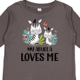 thumbnail image 4 of Inktastic Zebra My Abuela Loves Me Boys or Girls Long Sleeve Toddler T-Shirt, 4 of 5