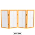 thumbnail image 2 of Red Lantern 2 ft. Short Desktop Double Cross Shoji Screen - Honey - 4 Panels, 2 of 8