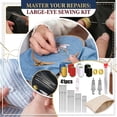 thumbnail image 7 of 41 Piece Big Eye Steel Sewing Needles Kit, Hand Sewing Needle Set with Thimble Threader Thread Rippers, Complete Sewing Kit for Beginners, 7 of 7