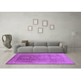 thumbnail image 3 of Ahgly Company Indoor Round Oriental Purple Traditional Area Rugs, 3' Round, 3 of 4
