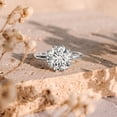 thumbnail image 4 of Rosec Jewels Lab Grown Diamond Engagement Ring 2 Carat - IGI Certified (E-VS1 Quality) - Gift for Special Occasions, 925 Sterling Silver, US 4.00, 4 of 8