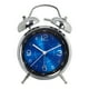 thumbnail image 2 of pstuiky Pequeño reloj despertador de metal gemelo ruidoso silencioso con luz nocturna, 2 of 7