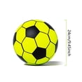 thumbnail image 2 of Dwellin Kids Foam Soccer Ball 9.45 Inch Mini Soft Silent Football Indoor Outdoor Toy Balls for Training Kicking Realistic Bounces Quiet Practice Black, 2 of 7