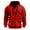 Red, variant on qucoqpe Men's 2025 Winter Fashion Solid Long Sleeve Pullover Sweatshirt Tops Casual Full Zip Up Multi-pocket Adjustable Drawstring Hoodies Coats