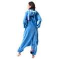 thumbnail image 5 of Biekopu Women Men Animal Costume Jumpsuit Long Sleeve Plush Pajamas Button Down Romper Cosplay Outfit, 5 of 8