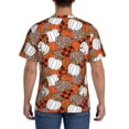 thumbnail image 3 of Bixox Men's Various Pumpkins Printed Short Sleeve Skinny Athletic T-Shirt, 3 of 6