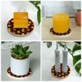 thumbnail image 6 of Circular Drink Coasters Set Umbrella And Leaves Background Beautiful Home Decor Diatomite Heat-Resistant Diatomite Protect Table Countertop, 6 of 7