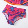 thumbnail image 4 of Girls Bikini Swimsuit Toddler Baby Girls Tie-Dye Ruffle Swimwear One Shoulder Bathing Suit Bikini Set Baby Bathing Suit Bathing Suit Tops One Shoulder Tops, 4 of 9
