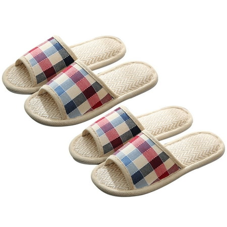 

2 Pairs Portable Travel Slipper Guest Slipper Home Slippers for Indoor and Outdoor