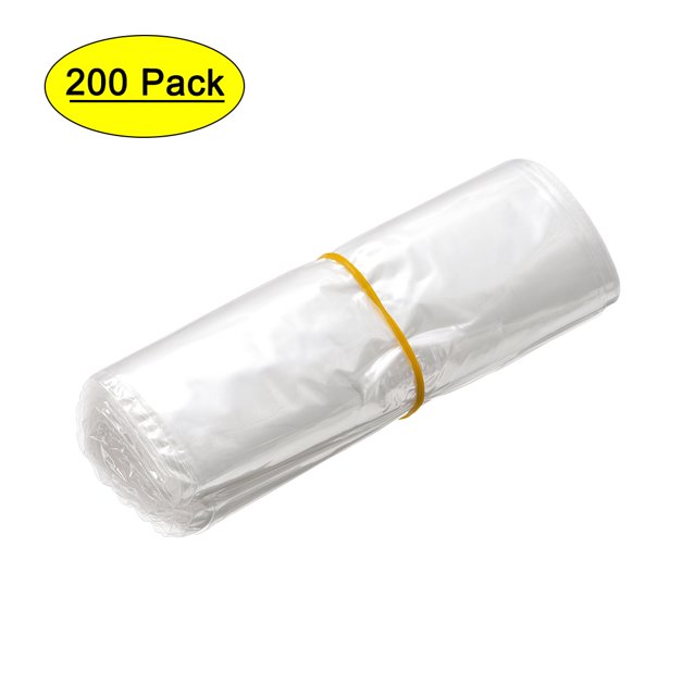 Bolsas de Envasado de Sellado de Contracción Uxcell de 9 pulgadas x 5 pulgadas, Transparentes, Paquete de 200