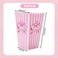 thumbnail image 2 of 24 Pcs Boîtes de Maïs Soufflé Roses, Petits Seaux/tasses en Carton pour Maïs Soufflé Porte-Gobelet à Rayures Roses et Blanches, Contenants pour Collations de Fête pour Théâtre, Soirée Cinéma, Shower de Bébé, Fournitures de Fête d'Anniversaire, 2 of 7