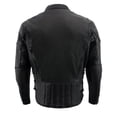 thumbnail image 2 of Milwaukee Leather ML1010 Men's Side Lace Vented Black Leather Scooter Jacket X-Large, 2 of 10