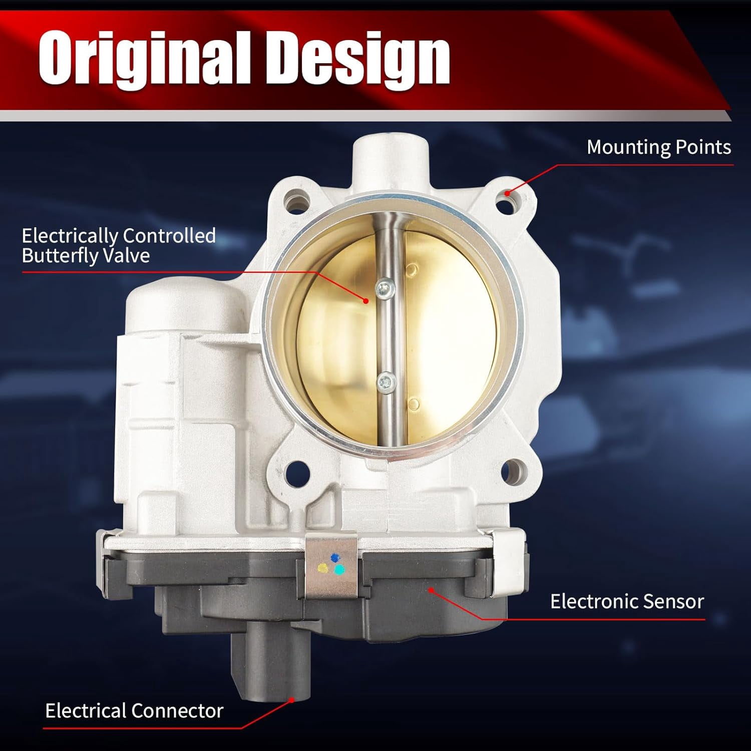 MACAX Electronic Throttle Body Assembly S20015 Compatible with Chevrolet GMC Buick Pontiac Saturn Malibu Equinox HHR Terrain LaCrosse Regal G6 2008-2011 2.4L L4 Replaces 12694871 12607362 12616668
