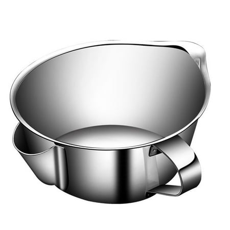 

Stainless Steel Oil Soup Separator Grease Filter Gravy Strainer Bowl for Home Kitchen (Small Large 250ml)