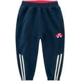 thumbnail image 2 of Ougyinr Toddler  Kids Boys Sweatpants Baby Sport Jogger Pants Cotton Active Pants Child Casual Pants Multipack 1-7T, 2 of 9