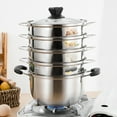 thumbnail image 1 of YAOMOBB Vegetable Steamer Stainless Steel Vegetable Steamer Multiple Layer Upper Steaming, 1 of 5