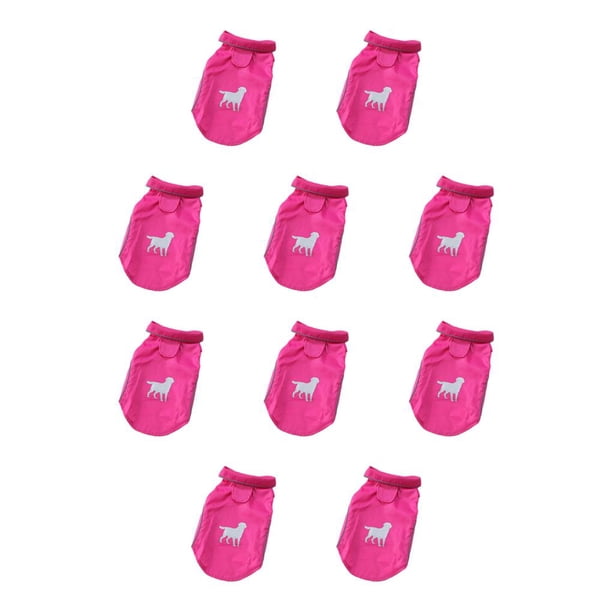 Chubasquero elegante Greeniant para perros impermeable rosa L