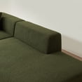 thumbnail image 4 of 105.51'' Modular Sectional Sofa Couch for Living Room, Sherpa Fabric L-Shape Couch, 5 Seater Modern Corner Sofa Couch with Chaise Lounge, Comfy Couch Without Installation,Green, 4 of 6