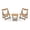 Teak, variant on Foldable Table and Chair Set / Long - lasting, Versatile for Various Spaces