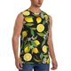 thumbnail image 2 of Balery Lemon Fruits Flowers Leaves Camisetas sin mangas para hombre, absorbe la humedad y protege contra el mal olor.-3X-Large, 2 of 7